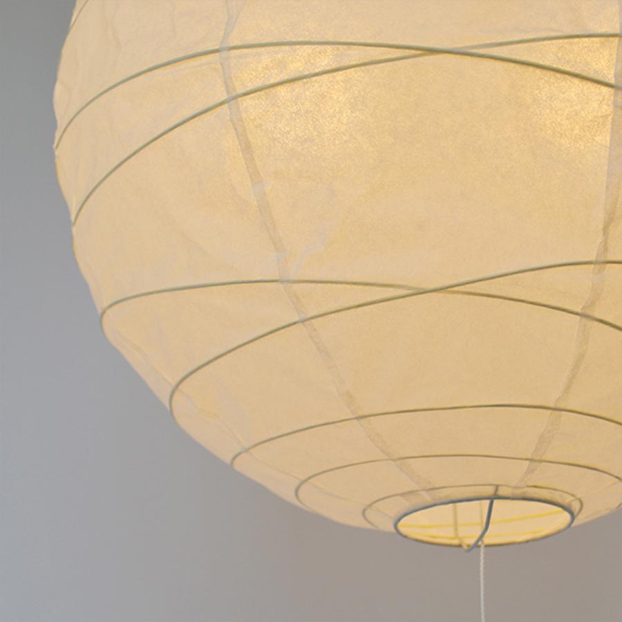 ペンダントライト 2灯 cross 美濃紙 直径39×高さ37cm 和紙照明 日本製 和風 天井照明 ( 照明 天井 和風照明 丸 吊り下げ ライト 照明器具 2灯式 リビング ダイニング 居間 寝室 和室 洋室 おしゃれ 和紙 食卓用 店舗 )