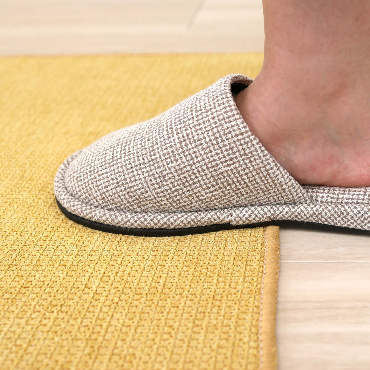 キッチンマット PallyPally 47×80cm 撥水加工 洗濯機可 ( マット キッチンラグ インテリアマット 台所マット 水に強い 洗える 薄手 マルチマット 玄関マット ラグマット 玄関 洗面所 室内 ラグ 滑り止め加工 撥水 拭ける ) 【ブラウン】 ブラウン