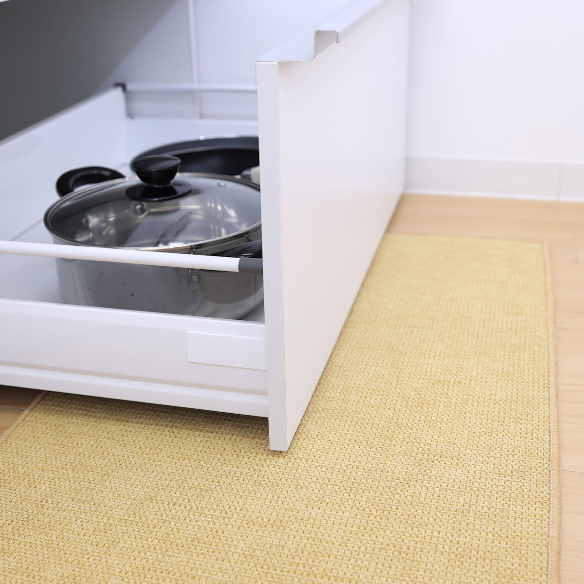 キッチンマット PallyPally 47×80cm 撥水加工 洗濯機可 ( マット キッチンラグ インテリアマット 台所マット 水に強い 洗える 薄手 マルチマット 玄関マット ラグマット 玄関 洗面所 室内 ラグ 滑り止め加工 撥水 拭ける ) 【ブラウン】 ブラウン