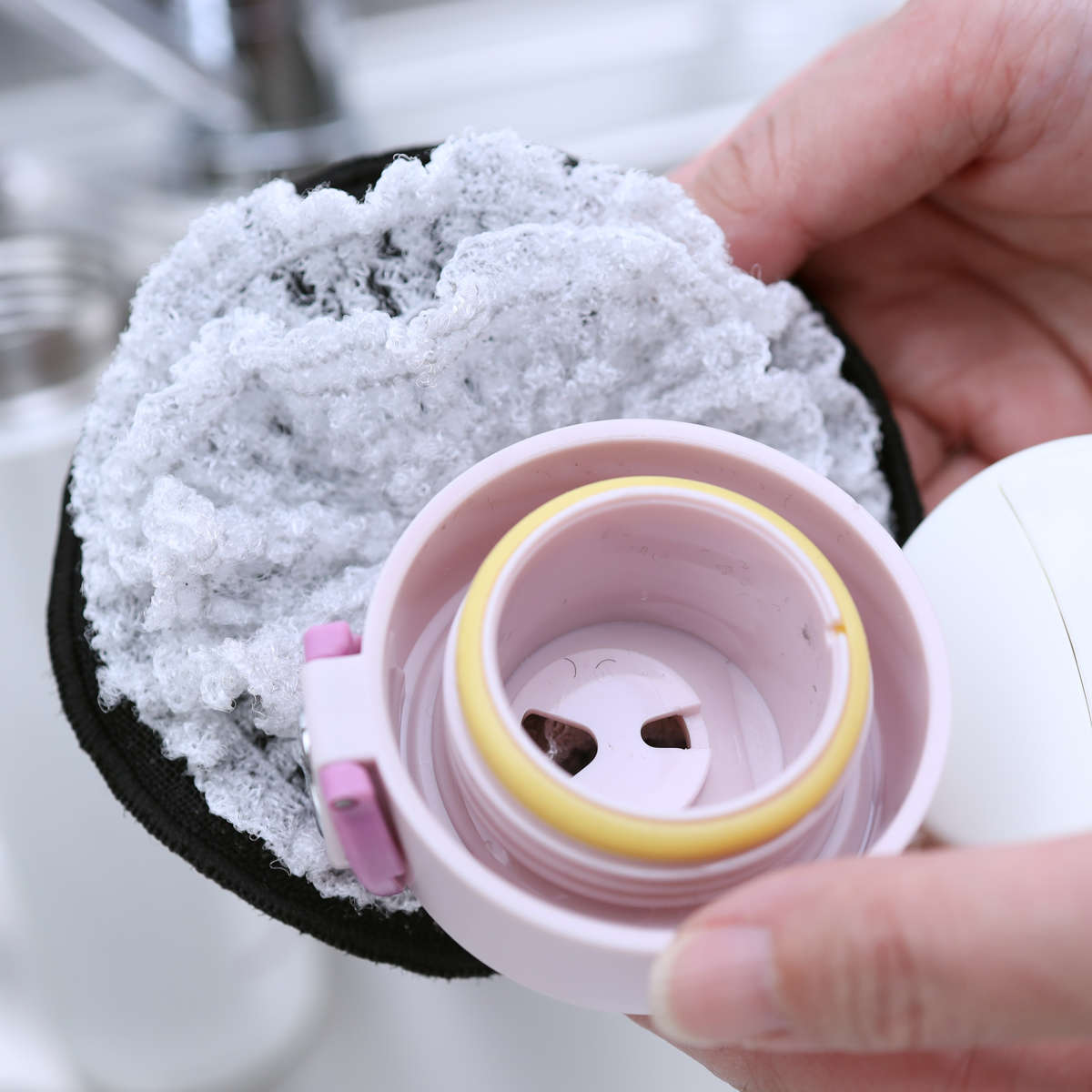 キッチンスポンジ 軽い力で食器洗いスポンジ ( スポンジ 食器洗いスポンジ 食器用スポンジ へたりにくい 泡立ち 速乾 丸型 台所用スポンジ クリーナー 水切れ やわらかい 傷つけない パッキン スライサー 皿洗い かわいい )