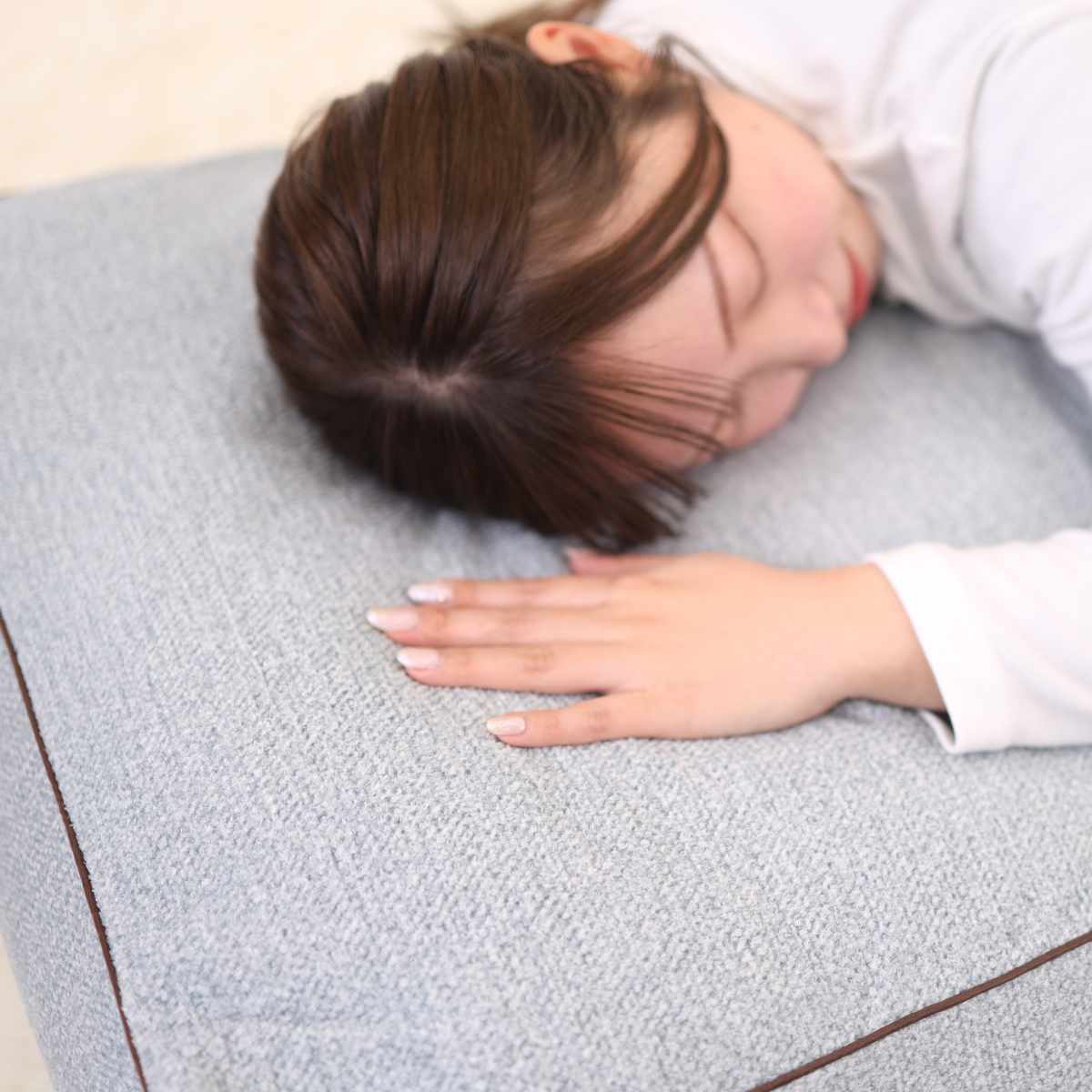 布団収納袋 クッションになる収納袋 Pally 60×60×20cm ( 収納 布団 布団収納 クッション カバー 収納袋 クッションになる 毛布 ブランケット 冬布団 こたつ布団 羽毛布団 シーズンオフ 衣替え ) 【アイボリー】 アイボリー