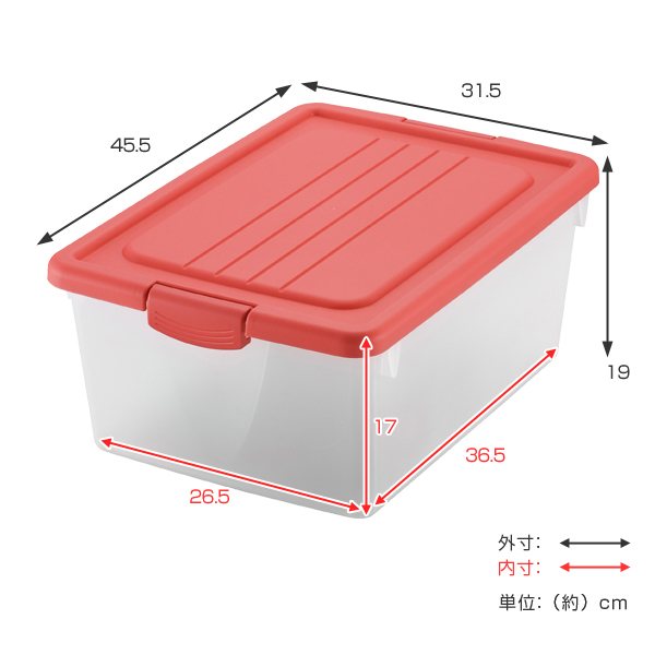 dショッピング |収納ボックス M 幅32×奥行46×高さ19cm A4 おもちゃ箱