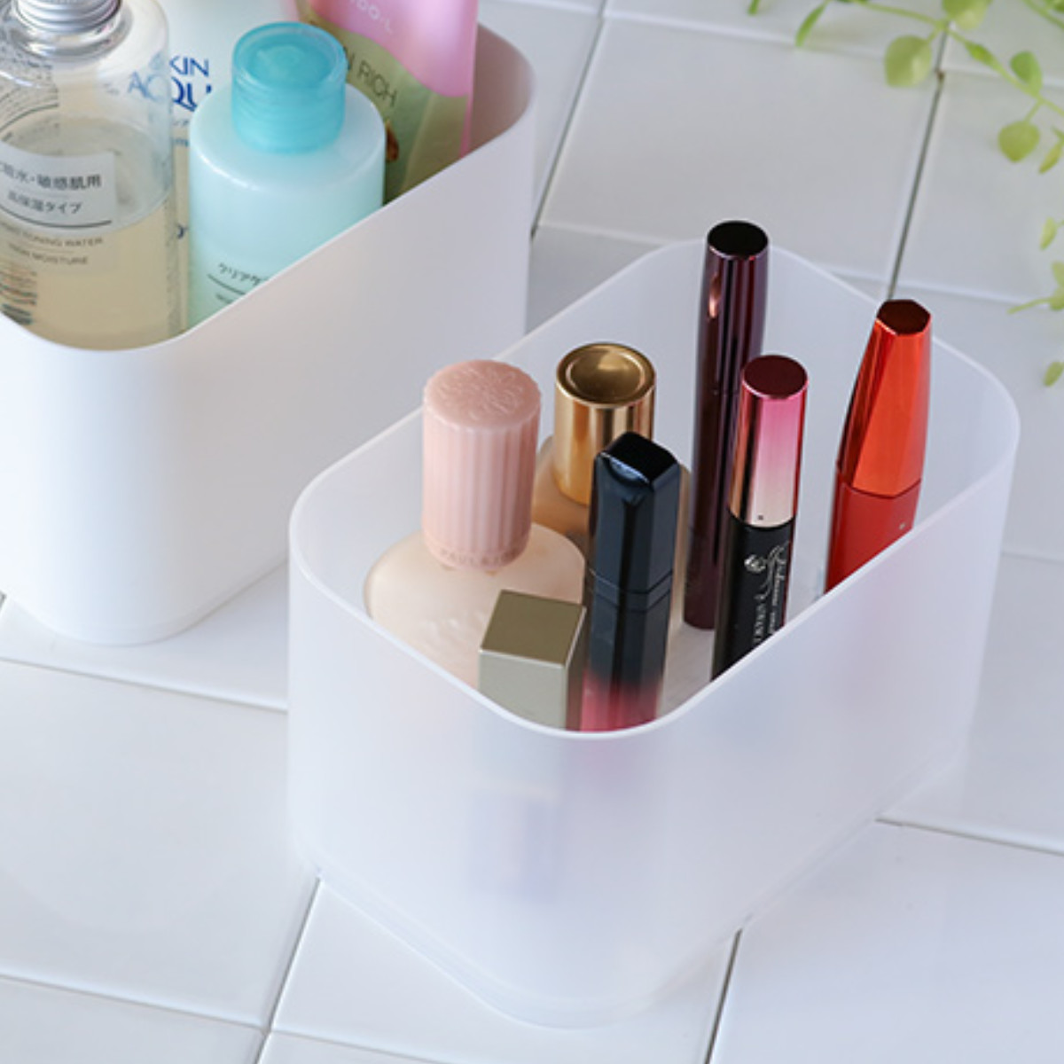 収納ケース インケース WM 小物入れ 幅11.5×奥行17×高さ10cm ( 収納 引き出し 仕切りケース 小物収納 収納ボックス 仕切り 小物ケース 日本製 ケース ボックス 積み重ね スタッキング プラスチック 整理整頓 キッチン収納 )