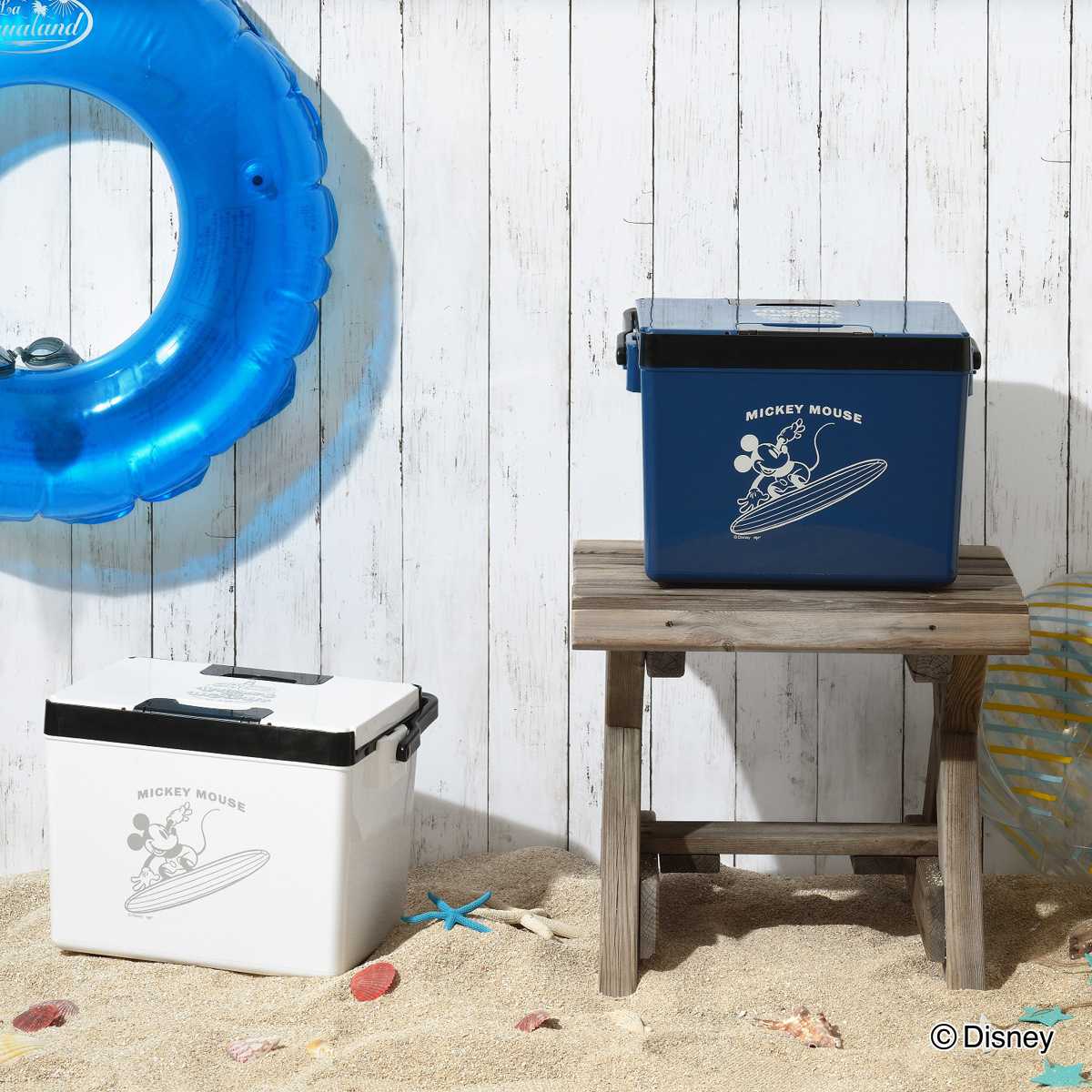 クーラーボックス 12L ディズニークールボックス2 ミッキー プーさん ( ディズニー Disney ミッキーマウス くまのプーさん 保冷 クーラーBOX 保冷ボックス キャンプ アウトドア ハンドル付き ショルダーベルト付き 日本製 ) 【アイボリー】 アイボリー