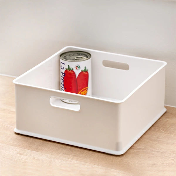 カラーボックス 横置き インナーボックス 収納 1/3 ナチュラ インボックス プラスチック 日本製 ( 収納ボックス 収納ケース ボックス 引き出し スタッキング 積み重ね BOX おもちゃ収納 小物ケース 小物入れ 小物収納 持ち手付き ) 【グレー】 グレー