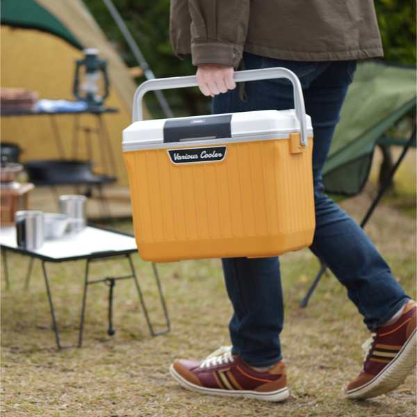 クーラーボックス 9L ベリアスクーラー ハードタイプ ( 保冷 クーラーBOX 保冷ボックス クーラーバッグ 冷蔵ボックス 9リットル キャンプ アウトドア レジャー 行楽 ) 【ホワイト×グリーン】 ホワイト×グリーン