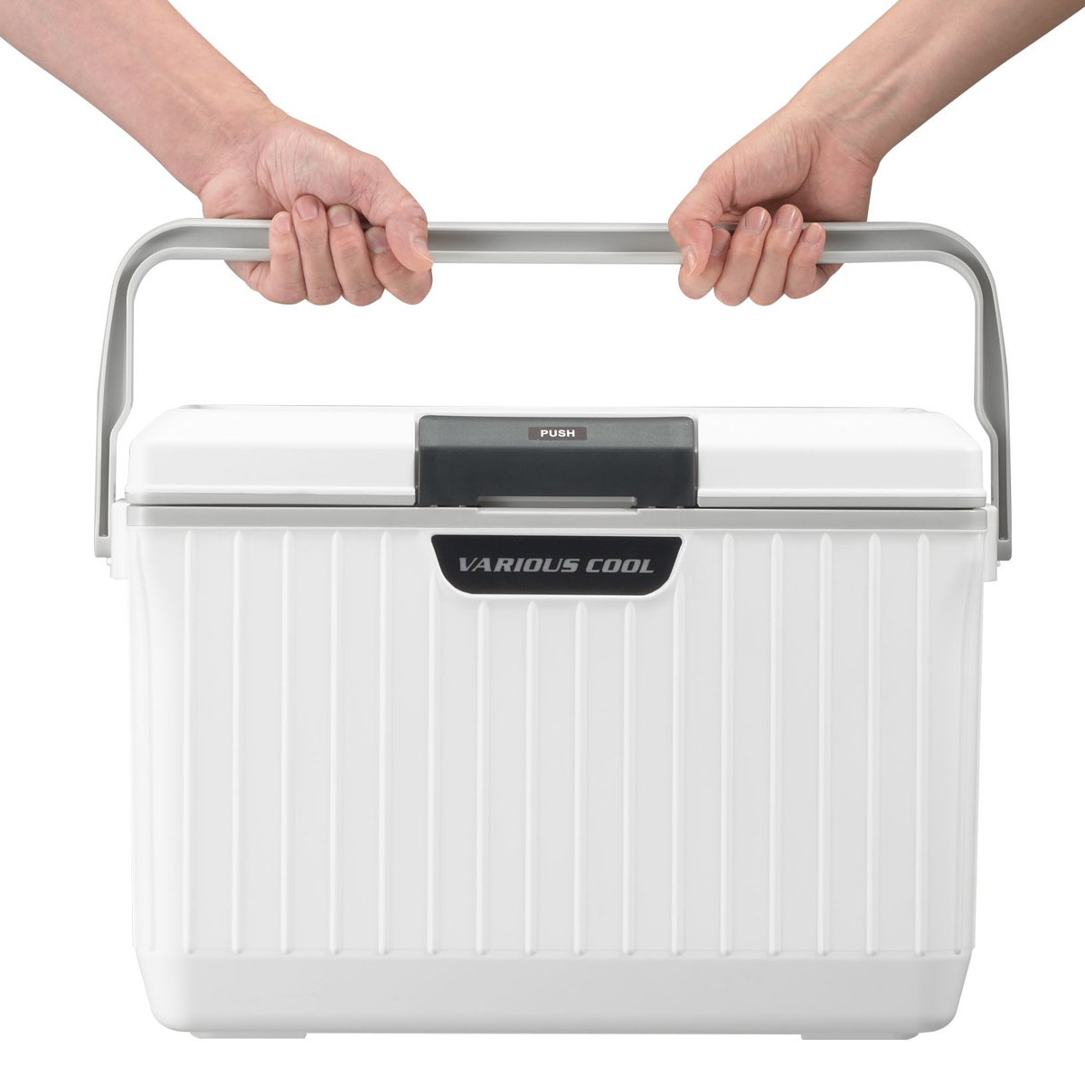 クーラーボックス 9L ベリアスクーラー ハードタイプ ( 保冷 クーラーBOX 保冷ボックス クーラーバッグ 冷蔵ボックス 9リットル キャンプ アウトドア レジャー 行楽 ) 【ホワイト×グリーン】 ホワイト×グリーン