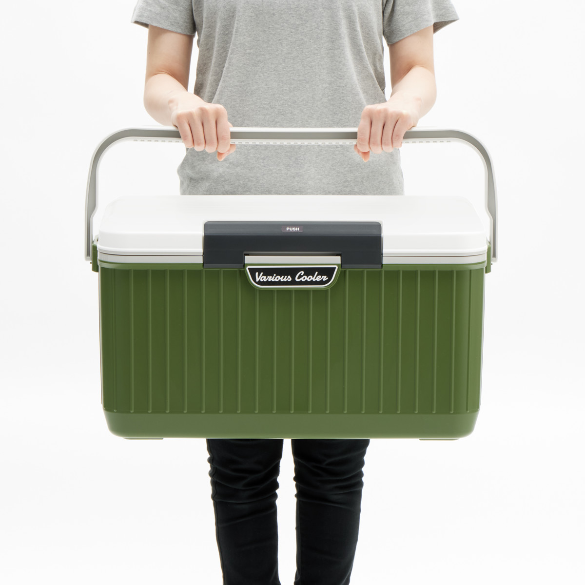 クーラーボックス ベリアスクーラー 24L ( 保冷 クーラーBOX 保冷ボックス クーラーバッグ 冷蔵ボックス 24リットル キャンプ アウトドア レジャー 行楽 ) 【ホワイト×イエロー】 ホワイト×イエロー