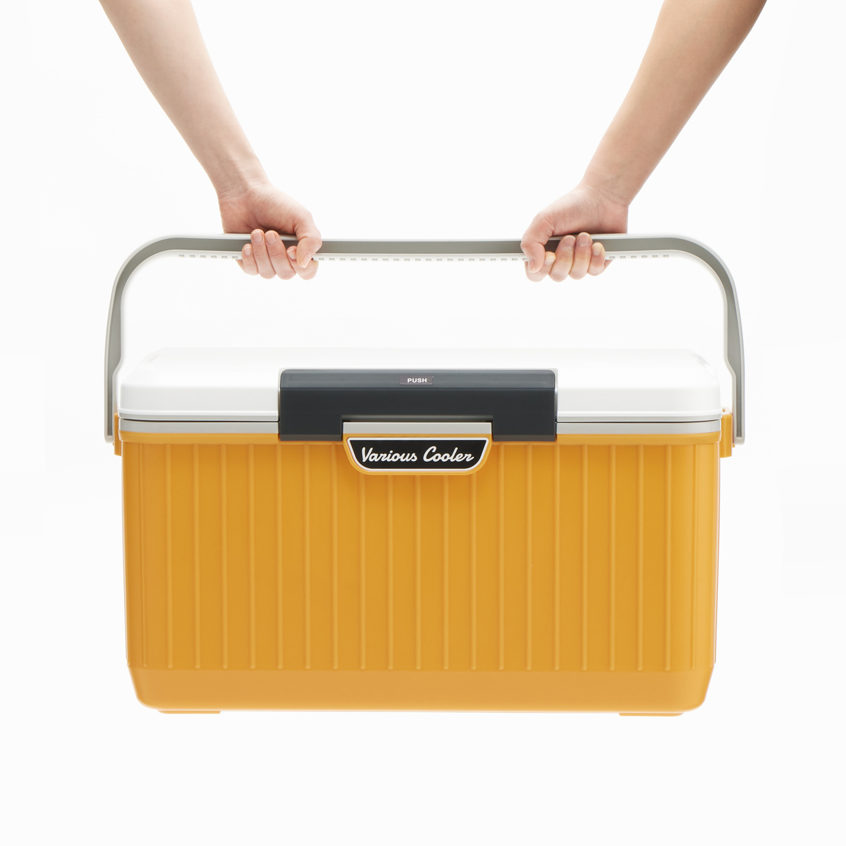 クーラーボックス ベリアスクーラー 24L ( 保冷 クーラーBOX 保冷ボックス クーラーバッグ 冷蔵ボックス 24リットル キャンプ アウトドア レジャー 行楽 ) 【ホワイト×イエロー】 ホワイト×イエロー