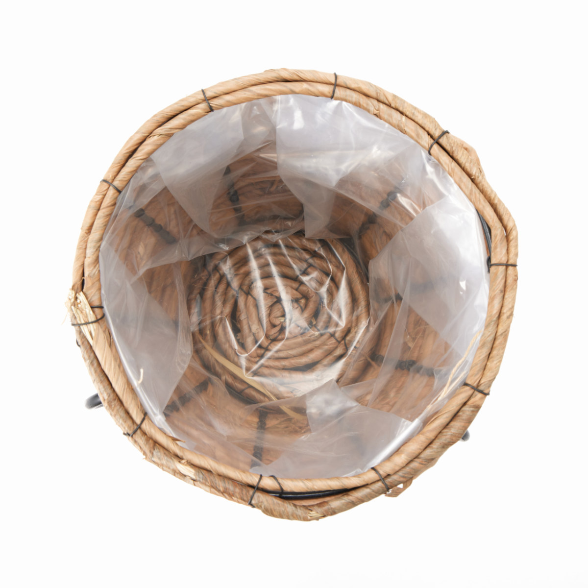 フラワースタンド 心春 ナチュラポットスタンド 中 ( 植木鉢 プランター スタンド ガーデニング用品 花台 鉢置き プランターカバー プランツカバー アイアンフレーム 観葉植物 多肉植物 おしゃれ 鉢植え 6号鉢 ナチュラル ガーデン )