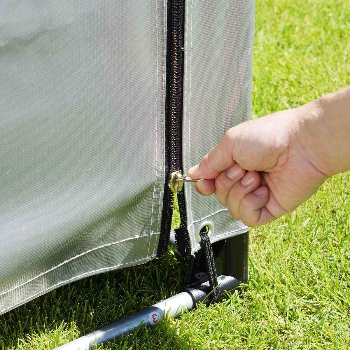 ガレージ 簡易万能ガレージ M PVC 幅130cm ( 法人限定 簡易ガレージ 自転車 ファスナー開閉式 自転車置き 2.5台 簡易物置 自転車ガレージ 屋外収納 駐輪 サイクルポート サンカ )