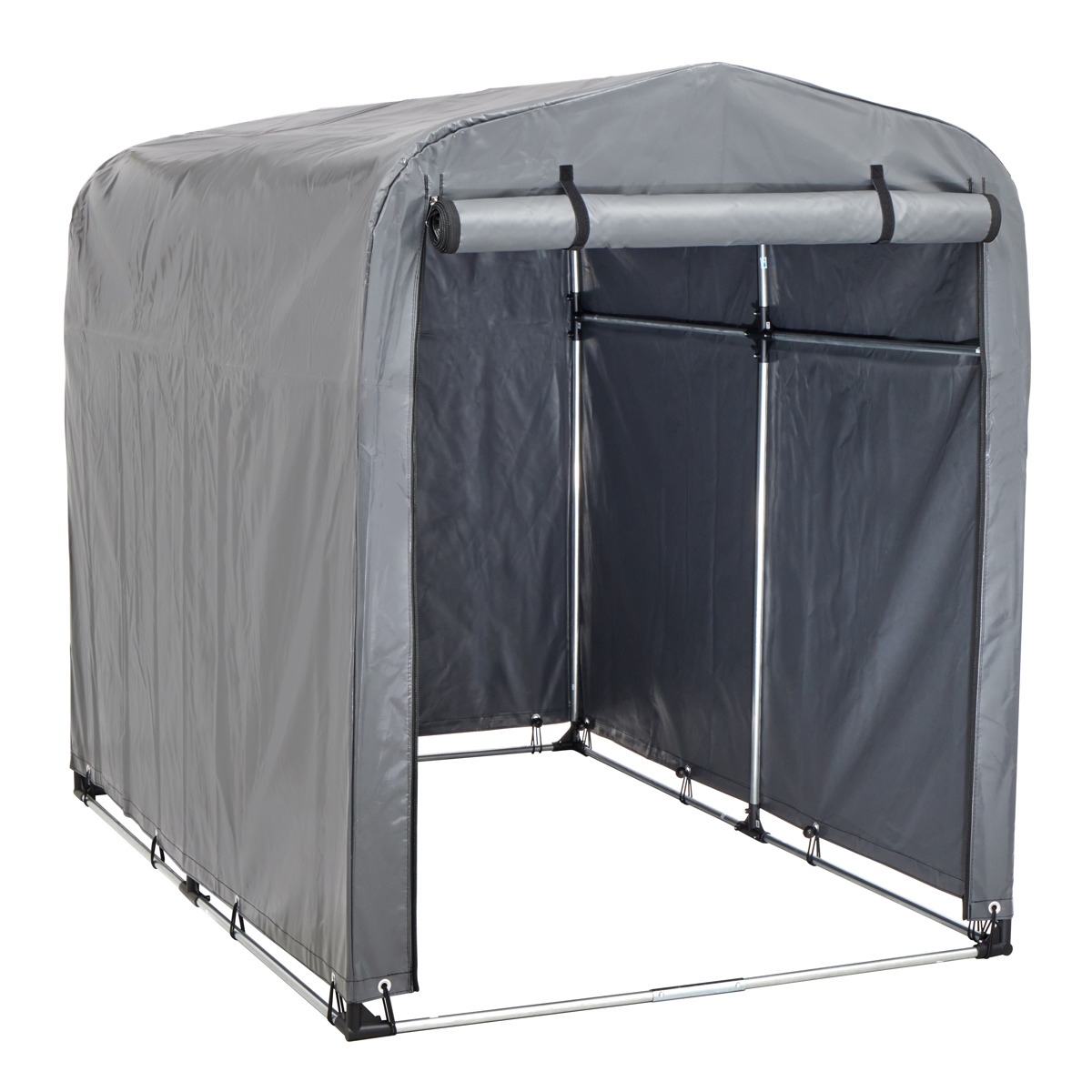 ガレージ 簡易万能ガレージ M PVC 幅130cm ( 法人限定 簡易ガレージ 自転車 ファスナー開閉式 自転車置き 2.5台 簡易物置 自転車ガレージ 屋外収納 駐輪 サイクルポート サンカ )