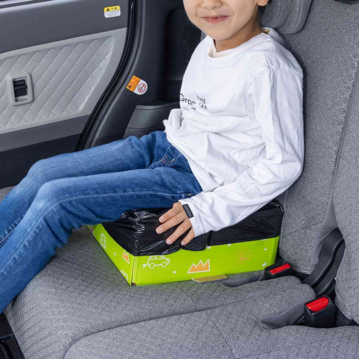 緊急トイレ 非常用 簡易トイレ コンパクト 車載用 防災 渋滞 ( 災害 トイレ ダンボール製 凝固剤 処理袋 ポンチョ トイレセット 5回分 体重120kgまで 緊急用 簡易 持ち運び 携帯トイレ 非常トイレ 使い捨て 災害時 ドライブ )