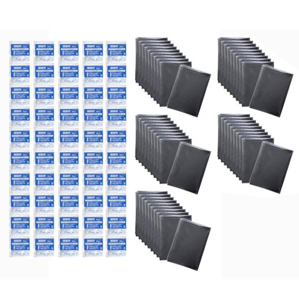 簡易トイレ 防災用 トイレ袋 凝固剤 50回分 ( 汚物処理袋 抗菌 非常時 トイレ 非常用トイレ 介護 断水 防災 キャンプ 日本製 使い捨て 簡易 携帯用トイレ 介護用トイレ 災害 緊急用 アウトドア ドライブ 破れにくい )