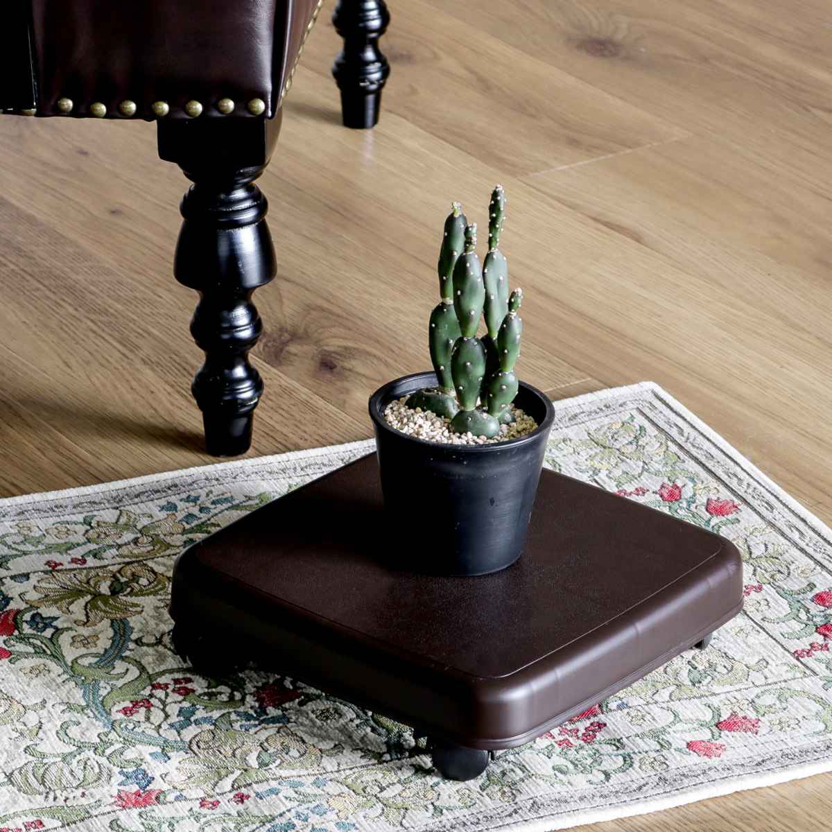 平台車 S キャスター付き 家庭用 押入れ ラクゴロ 日本製 ( ホームキャリー キャリーカート 家庭用台車 キャリー 台車 キャリーワゴン キャリー台車 小型 置台 軽量 シンプル ストッパー付き ) 【ホワイトグレー】 ホワイトグレー