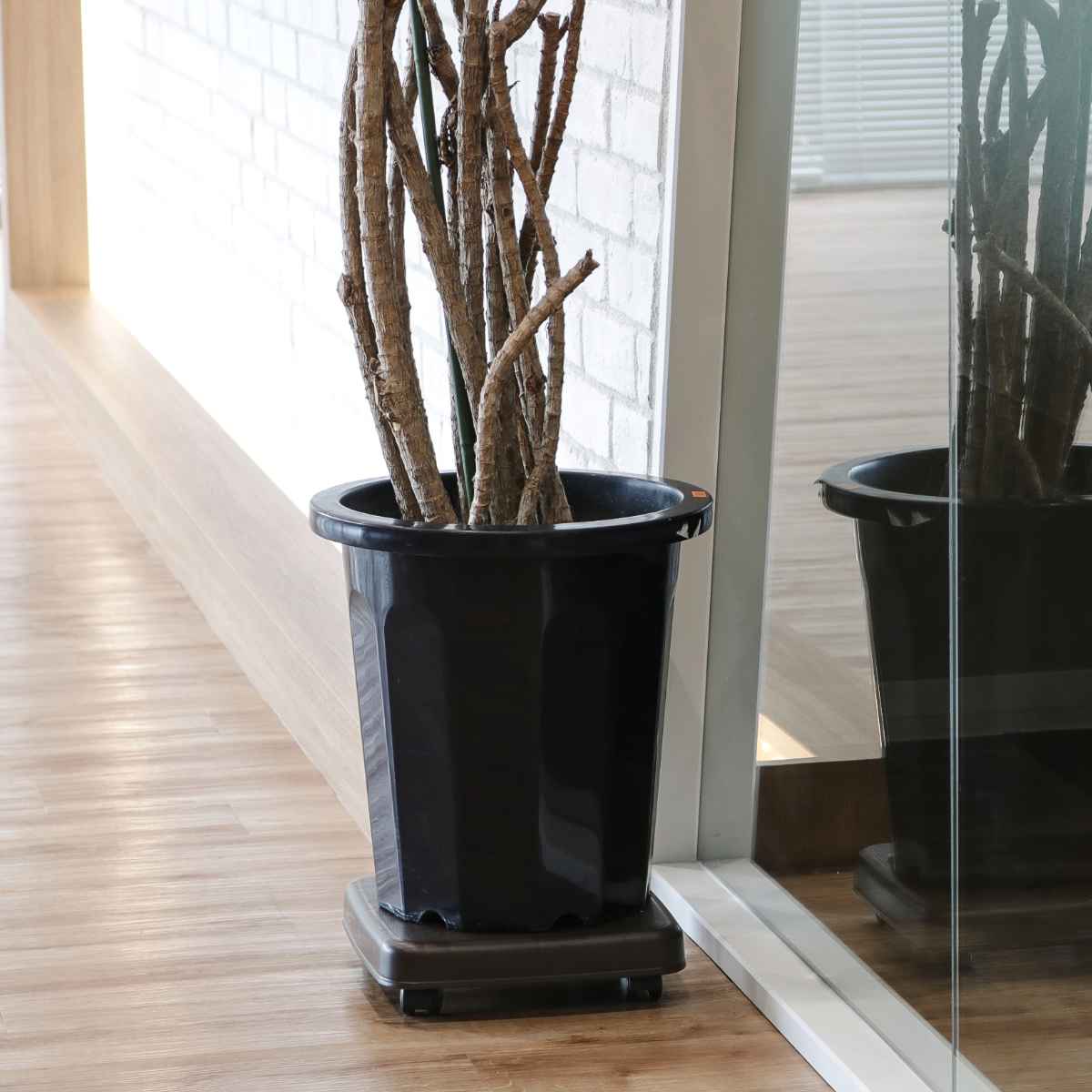 平台車 S キャスター付き 家庭用 押入れ ラクゴロ 日本製 ( ホームキャリー キャリーカート 家庭用台車 キャリー 台車 キャリーワゴン キャリー台車 小型 置台 軽量 シンプル ストッパー付き ) 【ホワイトグレー】 ホワイトグレー