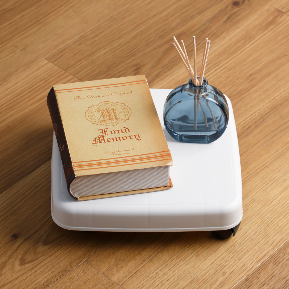 平台車 S キャスター付き 家庭用 押入れ ラクゴロ 日本製 ( ホームキャリー キャリーカート 家庭用台車 キャリー 台車 キャリーワゴン キャリー台車 小型 置台 軽量 シンプル ストッパー付き ) 【ホワイトグレー】 ホワイトグレー