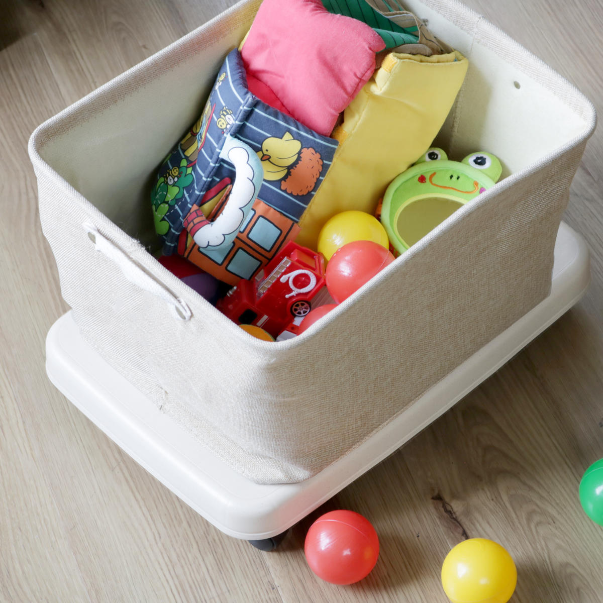 平台車 LL キャスター付き 家庭用 押入れ ラクゴロ 日本製 ( ホームキャリー キャリーカート 家庭用台車 キャリー 台車 キャリーワゴン キャリー台車 小型 置台 軽量 シンプル ストッパー付き ) 【ホワイトグレー】 ホワイトグレー