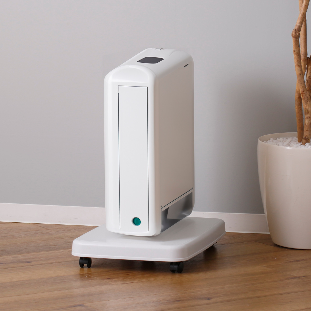 平台車 LL キャスター付き 家庭用 押入れ ラクゴロ 日本製 ( ホームキャリー キャリーカート 家庭用台車 キャリー 台車 キャリーワゴン キャリー台車 小型 置台 軽量 シンプル ストッパー付き ) 【ホワイトグレー】 ホワイトグレー