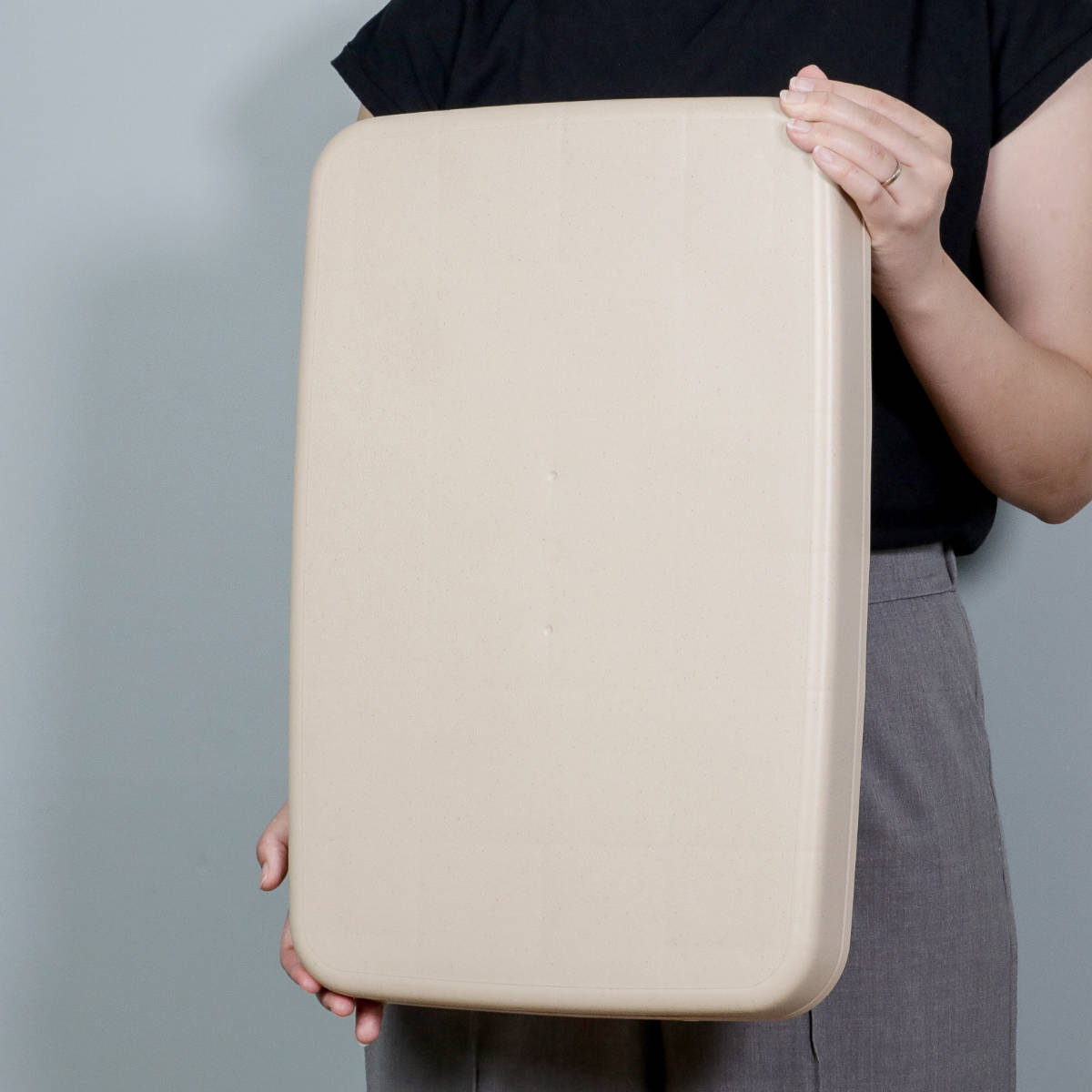 平台車 LL キャスター付き 家庭用 押入れ ラクゴロ 日本製 ( ホームキャリー キャリーカート 家庭用台車 キャリー 台車 キャリーワゴン キャリー台車 小型 置台 軽量 シンプル ストッパー付き ) 【ホワイトグレー】 ホワイトグレー