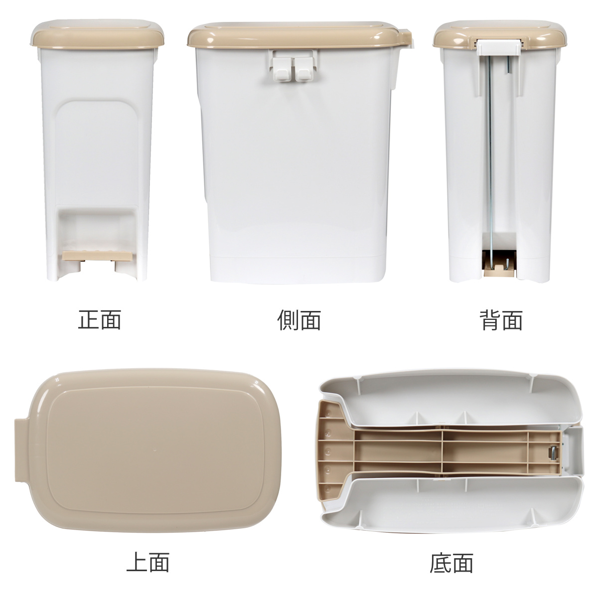 H ペダル式ゴミ箱 ゴミ箱 キッチン 厨房 台所 トイレ 静音 20L YK