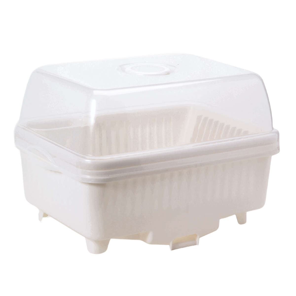 水切りカゴ 皿立て 水切り 流 フード付 大サイズ ( 水切りラック 水切りかご 洗い桶 シンク上 水切りバスケット フード付き フタ付き 蓋 カバー 大容量 洗い物 食器 洗い 収納 乾燥 ラック 水が流れる カトラリーポケット ) 【パールブルー】 パールブルー