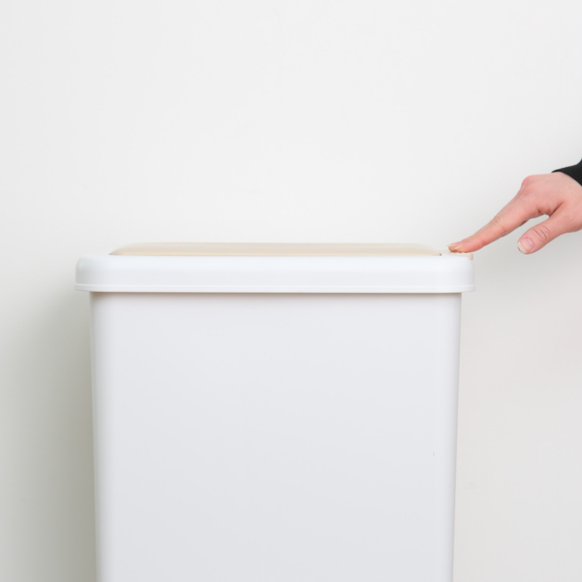 ゴミ箱 39L 分別 二段 ダストボックスファイン ( ごみ箱 38リットル 縦型 スリム 2分別 ふた付き プッシュ式 省スペース シンプル ダストボックス 袋止め付き 袋が見えにくい キッチン )