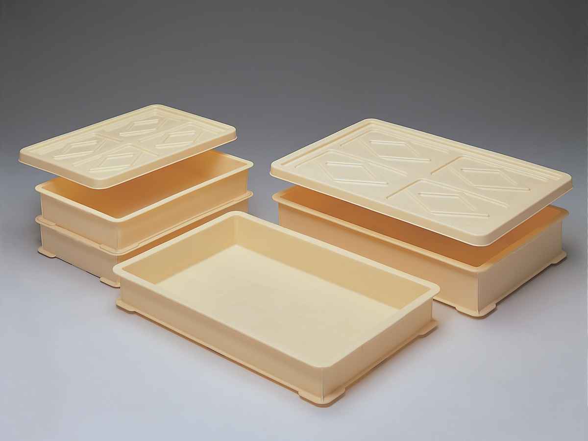 フタ フードテナー No.10 No.20 専用 もち箱 ( 餅箱 餅ばこ もちばこ フードコンテナー 保存容器 プラスチック フードコンテナ パン 餅 ケーキ 麺 保存 積み重ね 運搬 便利 乾燥防止 ホコリ防止 ) 【アイボリー】 アイボリー