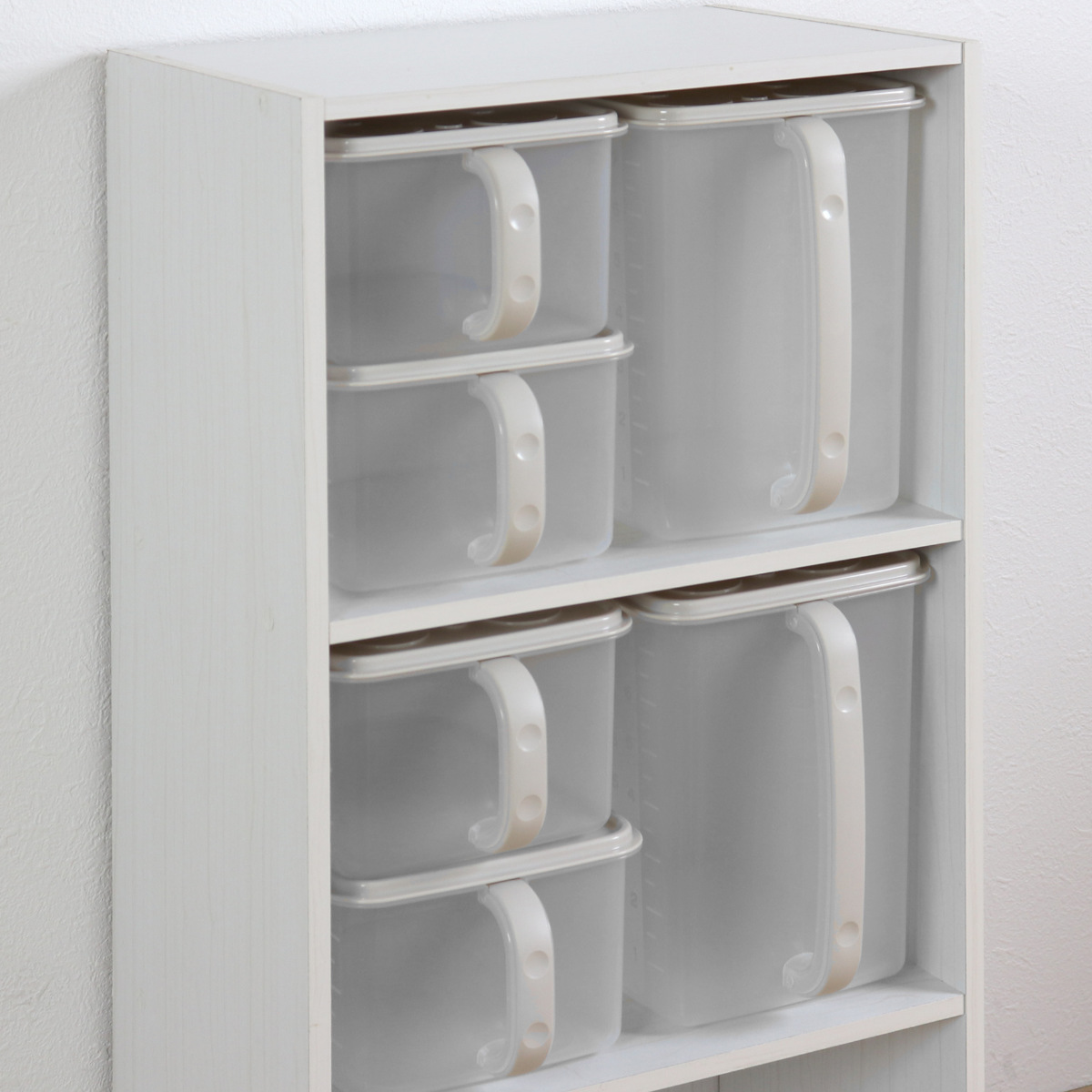 キッチン 収納ケース 整理ストッカー 小 ( 取っ手付き キッチンストッカー 整理ケース 吊戸棚収納 吊戸棚 戸棚収納 吊り戸棚 収納 パントリー収納 日本製 収納BOX 収納ボックス プラスチック 整理 片付け )