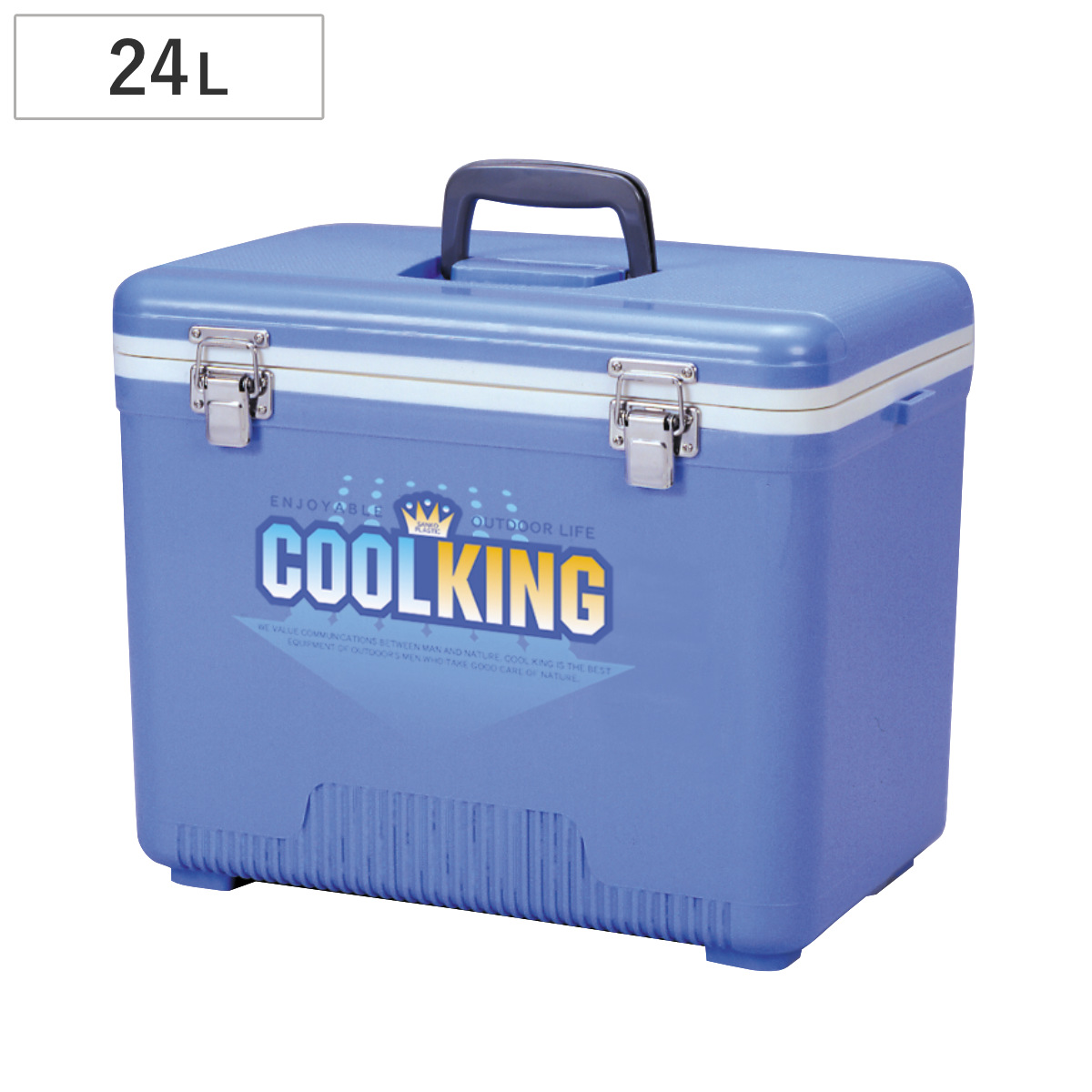 クーラーボックス 24L クールキング 24D ( 保冷 クーラーBOX 保冷ボックス クーラーバッグ 冷蔵ボックス 24リットル クーラー ボックス BOX キャンプ アウトドア ハンドル 持ち手付き ショルダー付き 抗菌加工 日本製 )