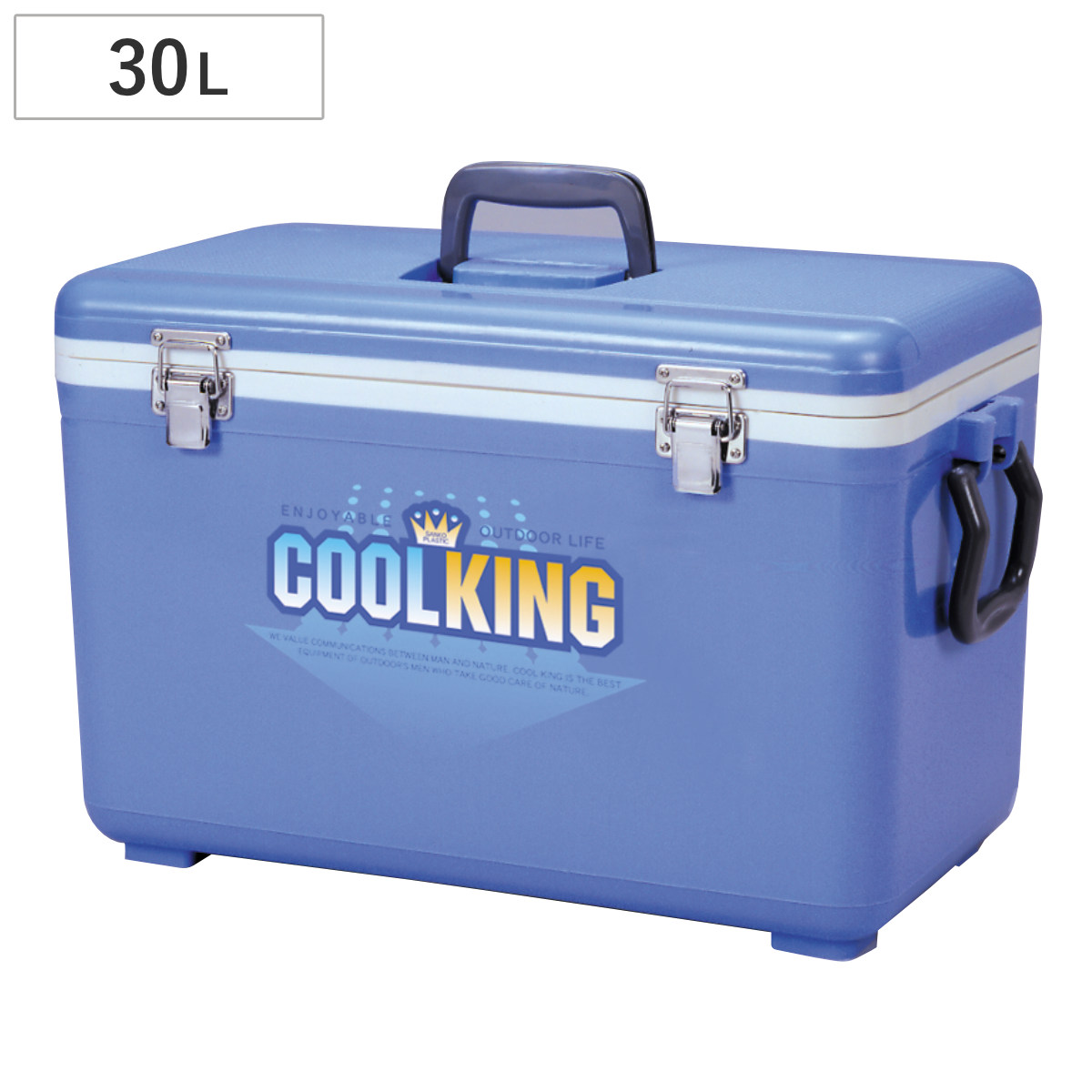 クーラーボックス 30L クールキング 30D ( 保冷 クーラーBOX 保冷ボックス クーラーバッグ 冷蔵ボックス 30リットル クーラー ボックス BOX キャンプ アウトドア ハンドル 持ち手付き ショルダー付き 抗菌加工 日本製 )