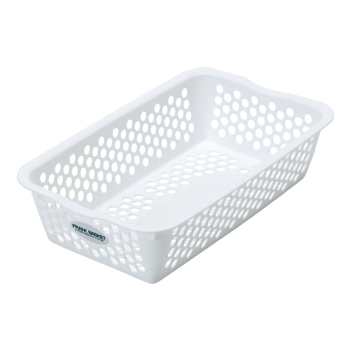 収納ケース バスケット フランクバスケット 小物収納 幅16.3×奥行26.5×高さ6.5cm ( プラスチック 収納 収納ボックス かご カゴ ストッカー 小物入れ 小物 通気性 日本製 リビング キッチン ランドリー ストック 水回り 水周り ) 【ブラウン】 ブラウン