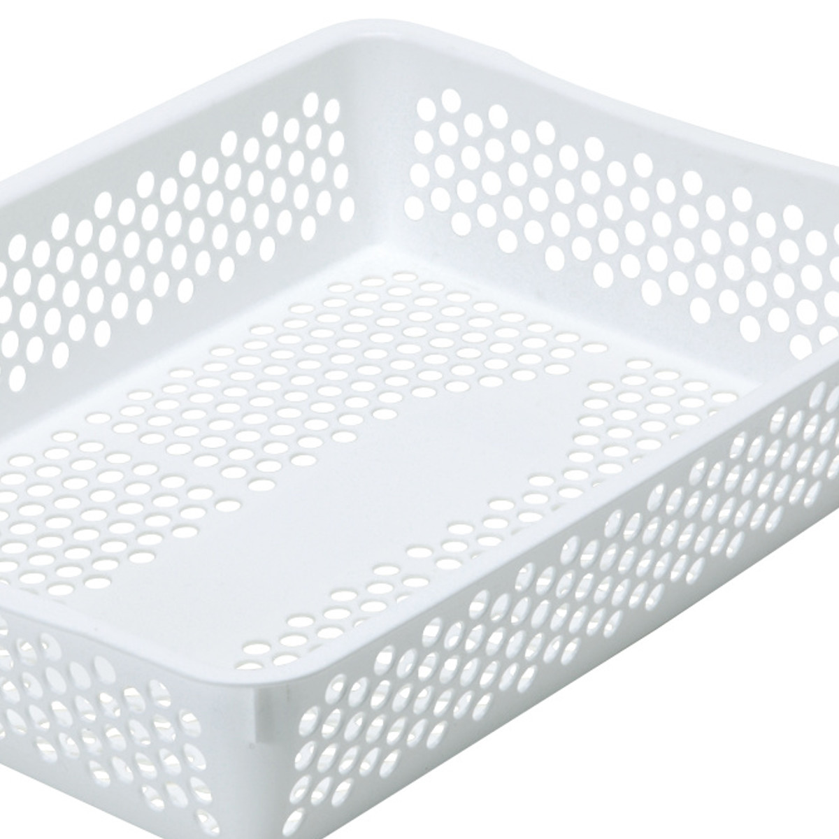 収納ケース バスケット フランクバスケット A4 小物収納 幅26.2×奥行35×高さ7.3cm ( プラスチック 収納 収納ボックス かご カゴ ストッカー 小物入れ 小物 通気性 日本製 リビング キッチン ランドリー ストック デスク 書類入れ ) 【ブラウン】 ブラウン