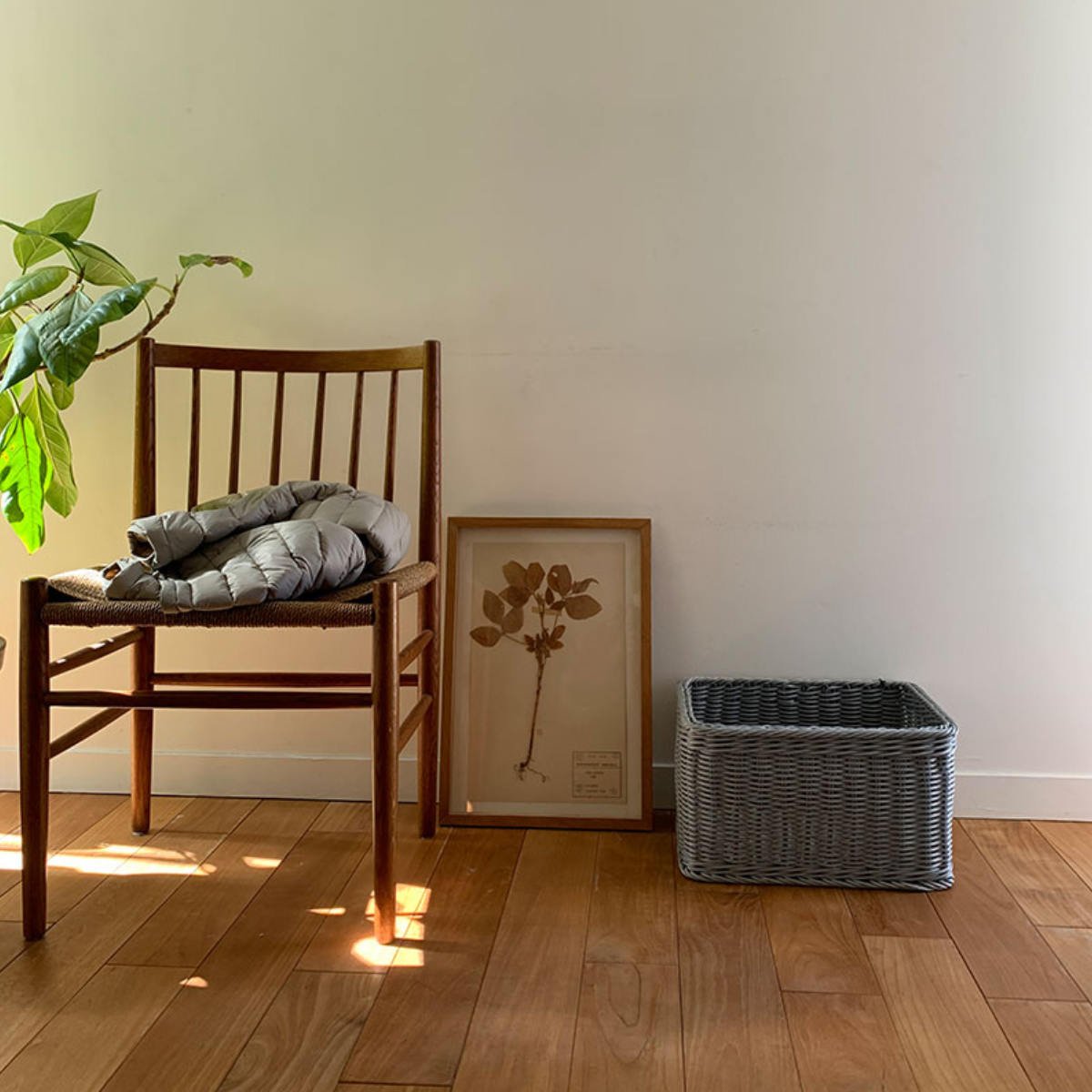 かご 洗える 抗菌素材 ストレージBOX L KLEANE ( 手編み 収納 カゴ 水洗い 食洗機対応 レンジ対応 幅41×奥行30×高さ23cm 小物収納 収納かご キレーネ 小物入れ おしゃれ 丈夫 ハンドメイド リビング 洗面所 キッチン ) 【ブラウン】 ブラウン