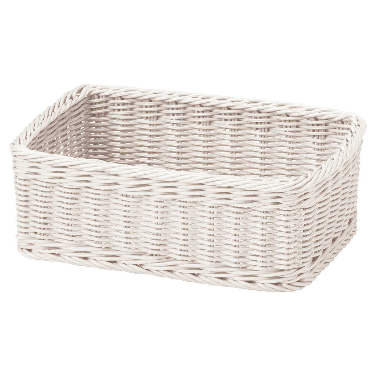 かご KLEANE PLUS 洗える 抗菌素材 スクエア アメニティーバスケット S ( 手編み 収納 カゴ 水洗い 食洗機対応 レンジ対応 幅25×奥行17.5×高さ9cm キレーネ 小物入れ おしゃれ 丈夫 ハンドメイド 小物収納 収納かご ) 【ベージュ】 ベージュ