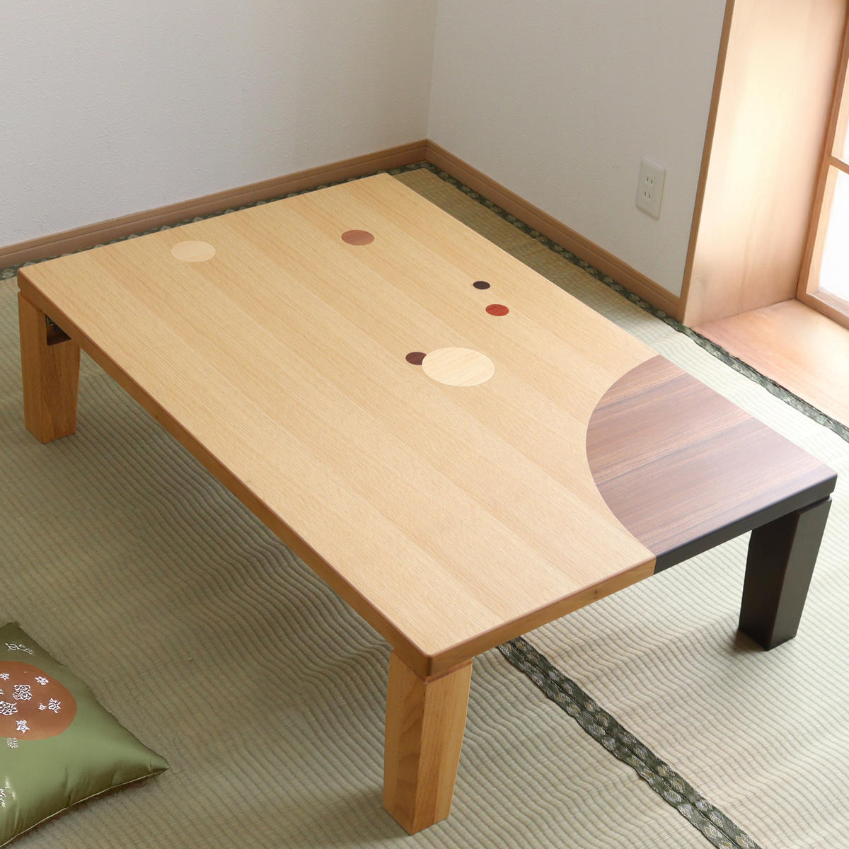 天然木材 和室 和風 食卓 ちゃぶ台 ローテーブル センターテーブル テーブル uky-877-01.jpg