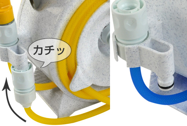 ハンディプチリール 10M ( 10m 散水 水撒き 水やり ガーデニング 園芸 洗車 家庭用 ) 【ブルー】 ブルー