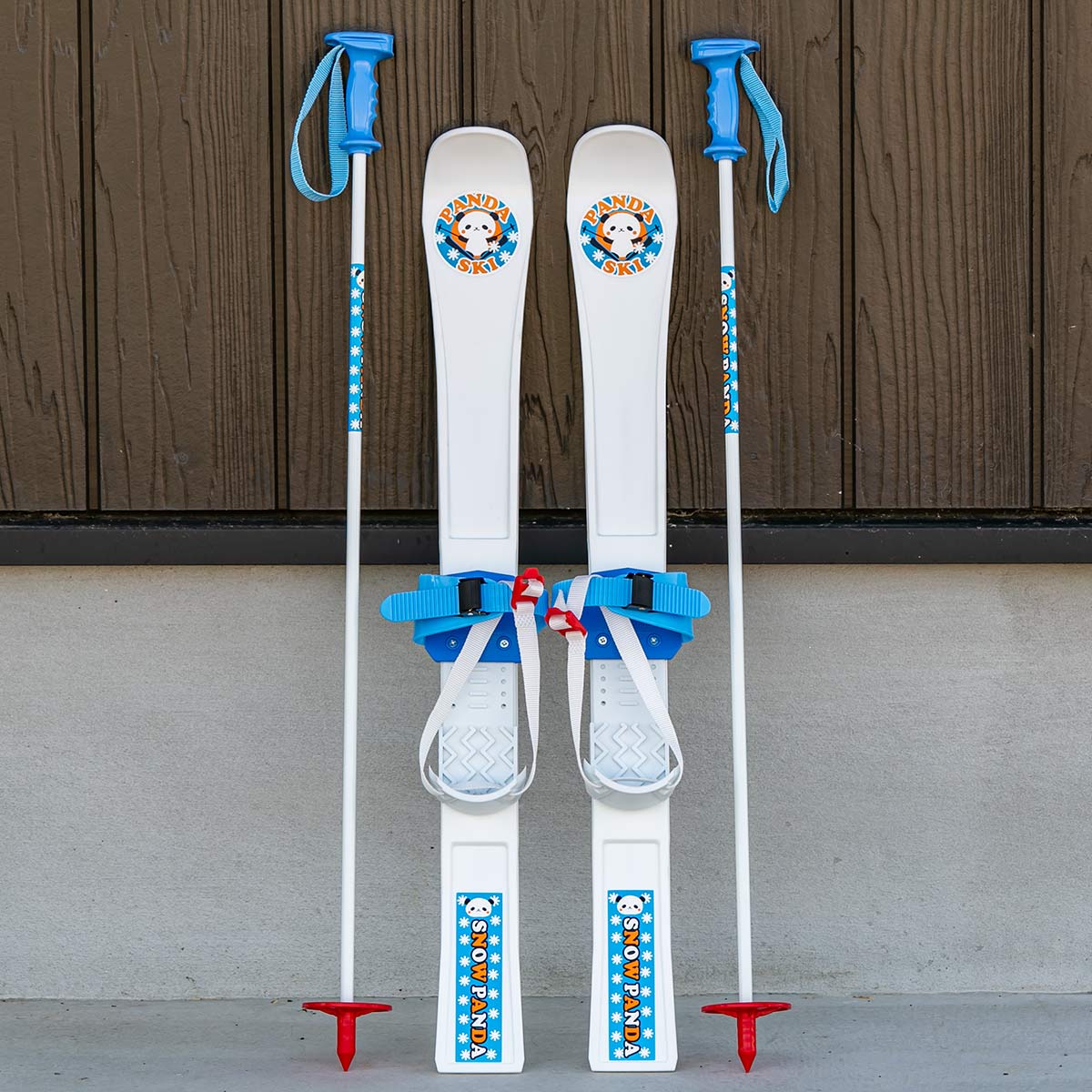 スキーセット パンダスキー 75cm （ 初心者 スキー板 ストック スキー セット キッズ ジュニア パンダ 75センチ 75 プラスチック 子供  日本製 ） 【 ブルー 】