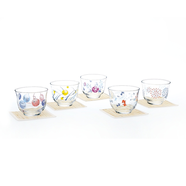 dショッピング |冷茶セット 205ml 夏の詩 食器 コップ コースター