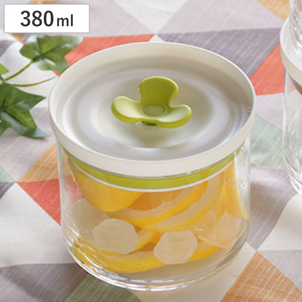 保存容器 キッチン マイデリカ キーパー S 380ml ( 保存 ガラス 容器 キャニスター 密閉 保存瓶 丸型 ガラス保存容器 フードストッカー 液体 透明 蓋 バルブ付き パッキン ガラスポット 作り置き 冷蔵庫 0.38L ) 【ブラウン】