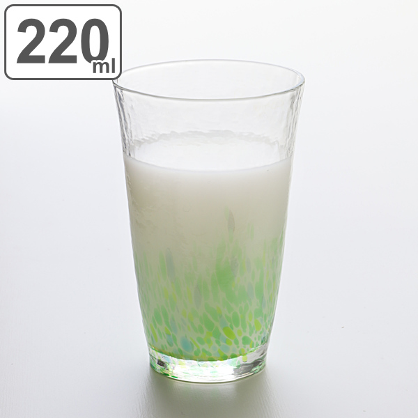 タンブラー グラス 220ml 水の彩 森の彩 クリスタルガラス ファインクリスタル ガラス コップ 日本製 （ 食洗機対応 ガラスコップ カップ