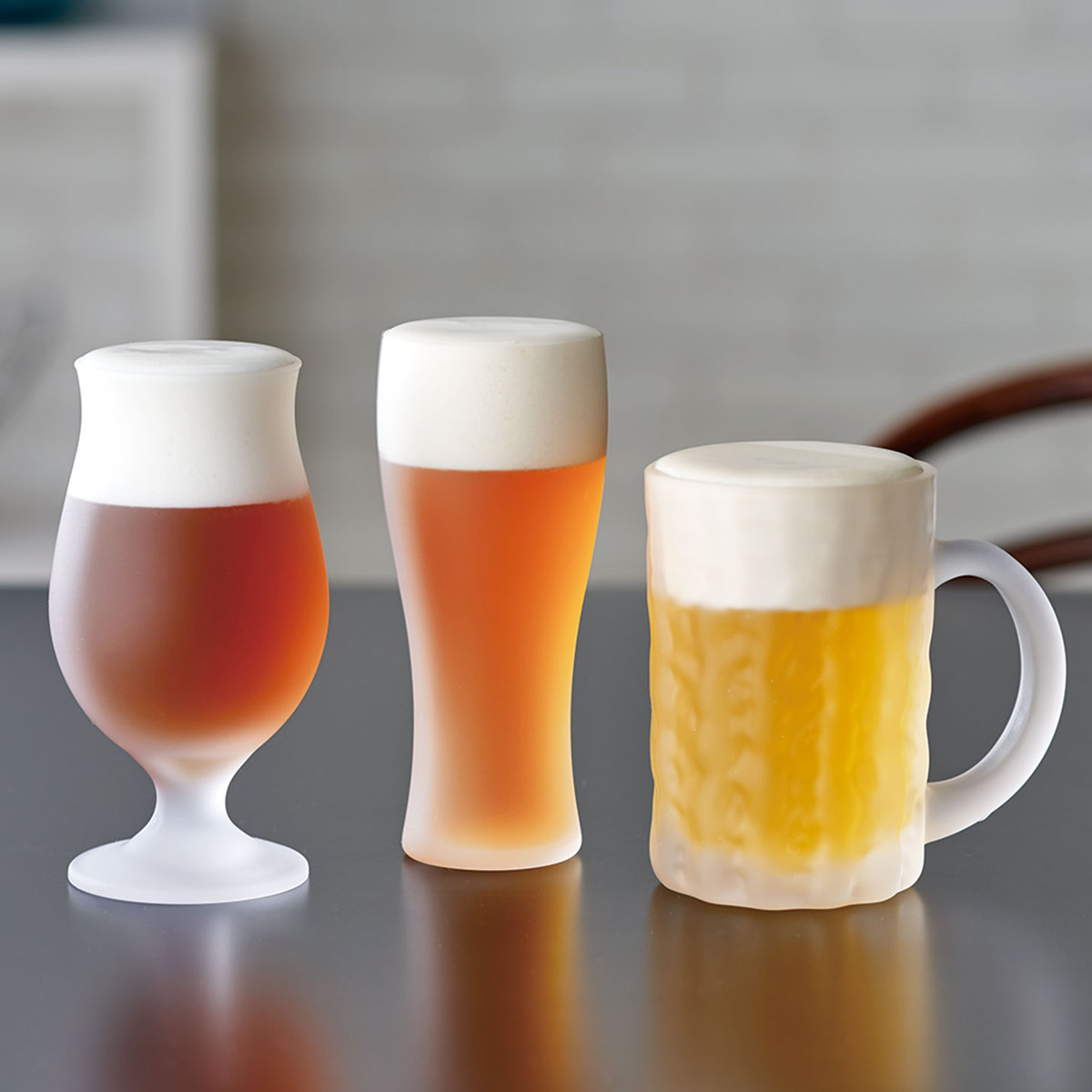 ビアグラス 360ml 泡立つビヤグラス タンブラー ( ガラス 日本製 食洗機対応 ビヤグラス おしゃれ グラス コップ カップ ボックス入り プレゼント 贈り物 泡 ビール アルコール お酒 晩酌 シンプル クリア 透明 )