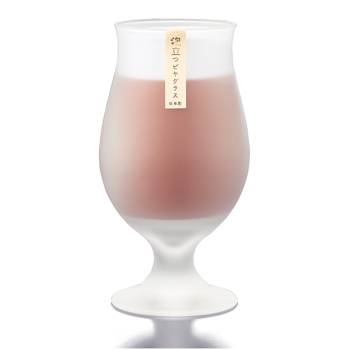 ビアグラス 420ml 泡立つビヤグラス ステムグラス ( ガラス 日本製 食洗機対応 ビヤグラス おしゃれ 脚付き グラス コップ カップ ボックス入り プレゼント 贈り物 泡 ビール アルコール お酒 晩酌 シンプル クリア 透明 )