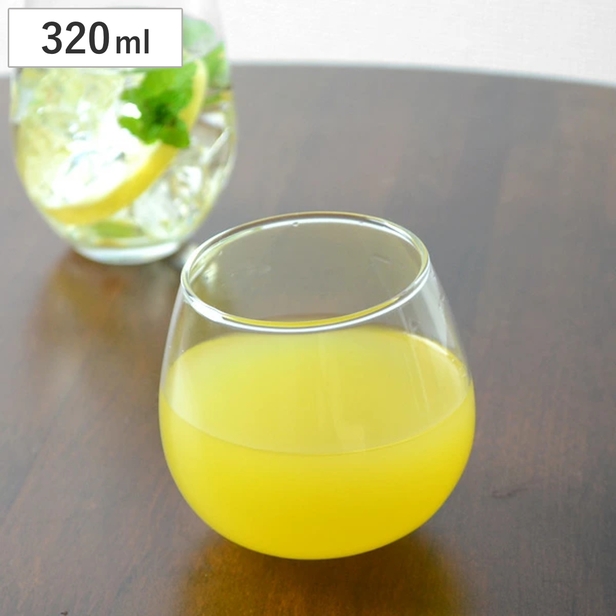 タンブラー カジュアルワイングラス 320ml ガラス製 丸底 （ 食洗機対応 ガラスコップ ガラスタンブラー グラス 丸底コップ 丸底グラス ガラス食器 ワイングラス ）