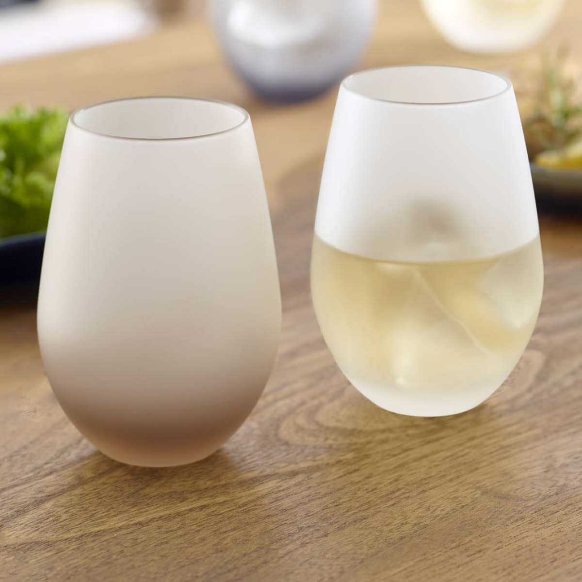 タンブラー 360ml フロスティ ペアタンブラー 2個入 ( グラス コップ ペア ペアグラス 日本製 食洗機対応 ガラス おしゃれ かわいい シンプル ) 【ブラウン×ホワイト】 ブラウン×ホワイト