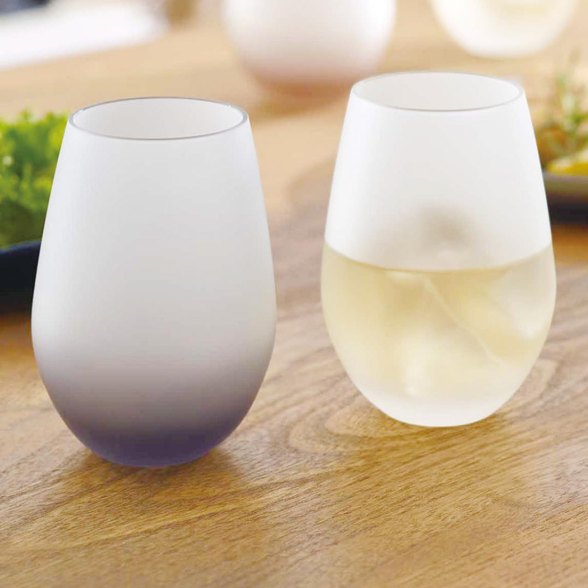 タンブラー 360ml フロスティ ペアタンブラー 2個入 ( グラス コップ ペア ペアグラス 日本製 食洗機対応 ガラス おしゃれ かわいい シンプル ) 【ブラウン×ホワイト】 ブラウン×ホワイト