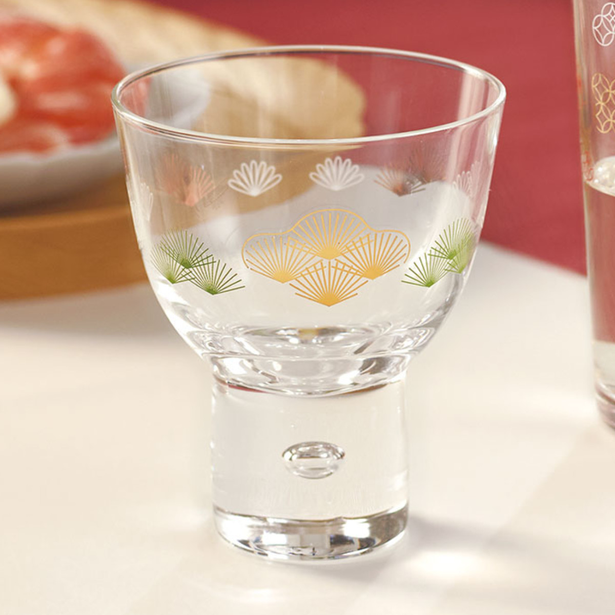 和紋 杯 松柄 （ 盃 お酒 酒 日本製 ガラス グラス 酒器 和モダン 和風 おしゃれ かわいい ）