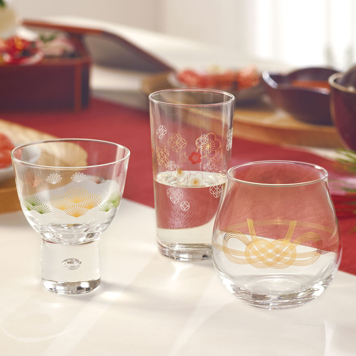 和紋 杯 松柄 ( 盃 お酒 酒 日本製 ガラス グラス 酒器 和モダン 和風 おしゃれ かわいい )