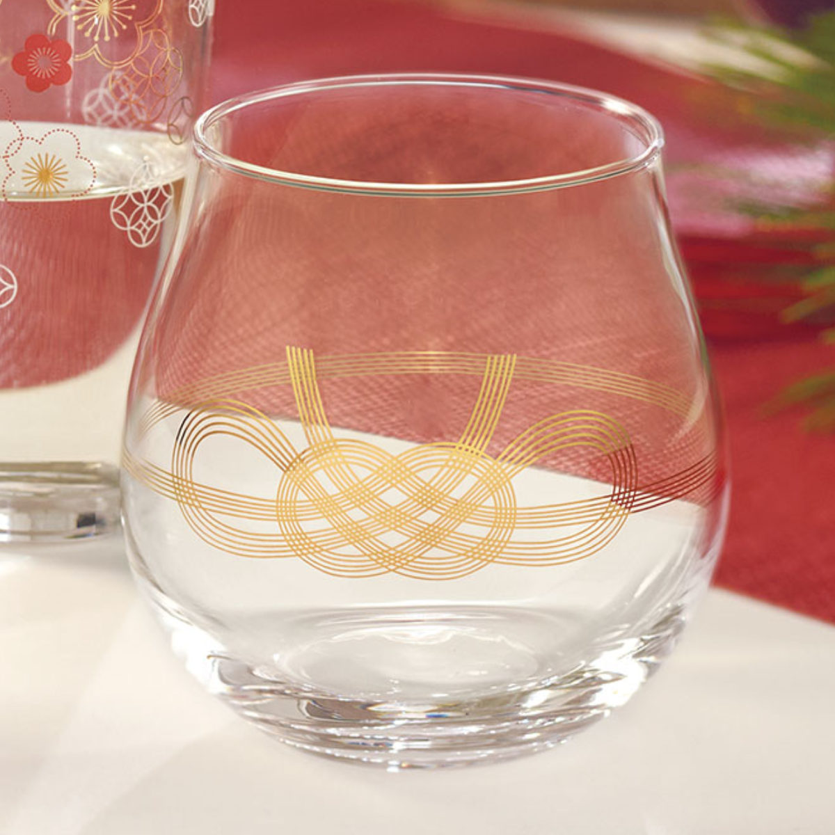 和紋 杯 水引柄 （ お酒 酒 日本製 ガラス グラス コップ 酒器 和モダン 和風 おしゃれ かわいい ）