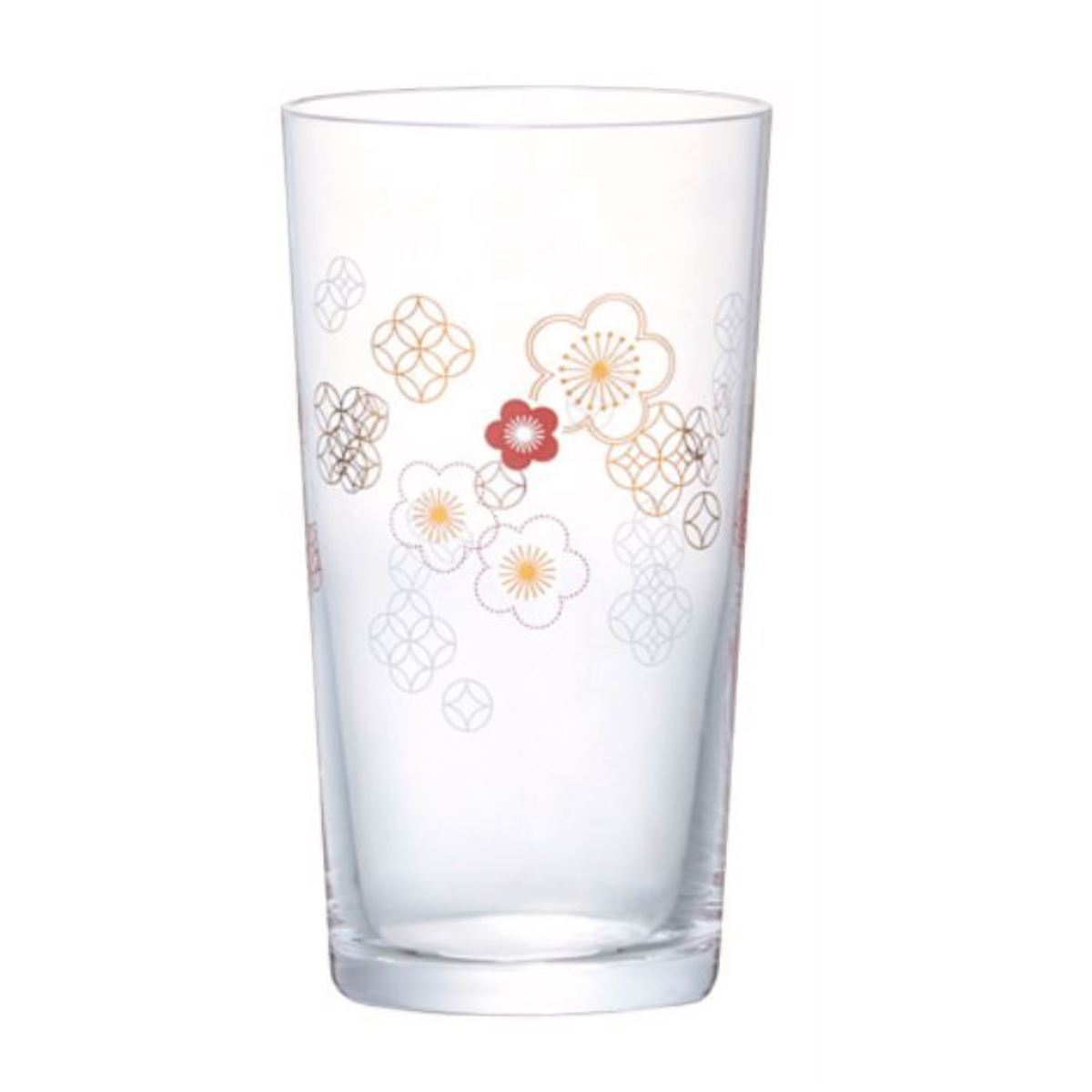 和紋 杯 梅柄 （ グラス お酒 酒 日本製 ガラス コップ 酒器 和モダン 和風 おしゃれ かわいい ）